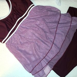 Cathalem Purple Tankini set- 2XL
